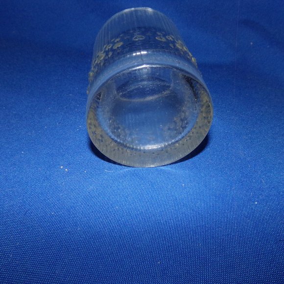 Vintage Drinking Glass Tumbler Cup w/ "Raindrop" Design - Picture 2 of 6